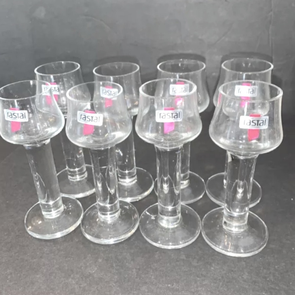 8 Geneva Rastal Cordial & Liqueur Clear Glasses